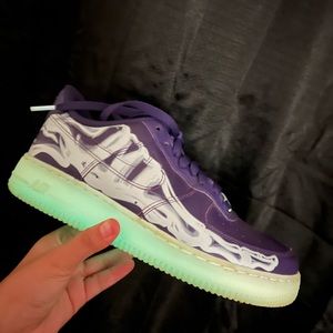 Air force 1 Skeleton purple